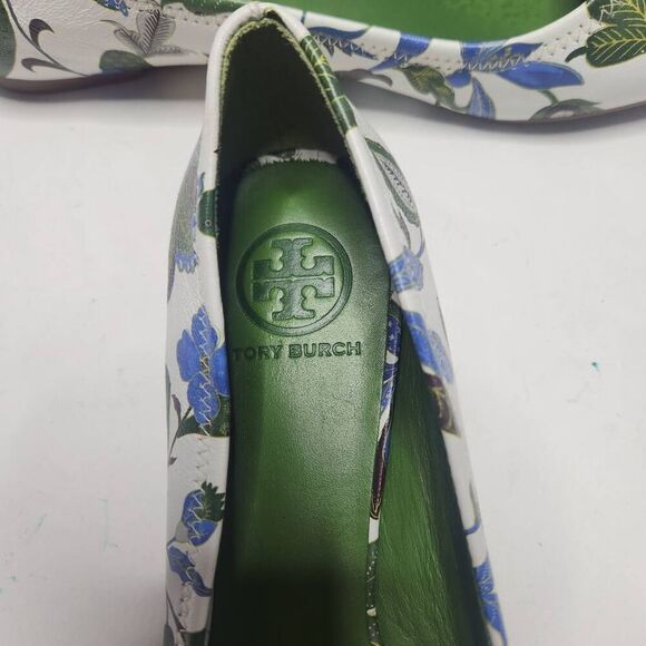 Tory Burch Womens Multicolor Round Toe Floral Ballet Flats Shoes Size 9M - Picture 5 of 9